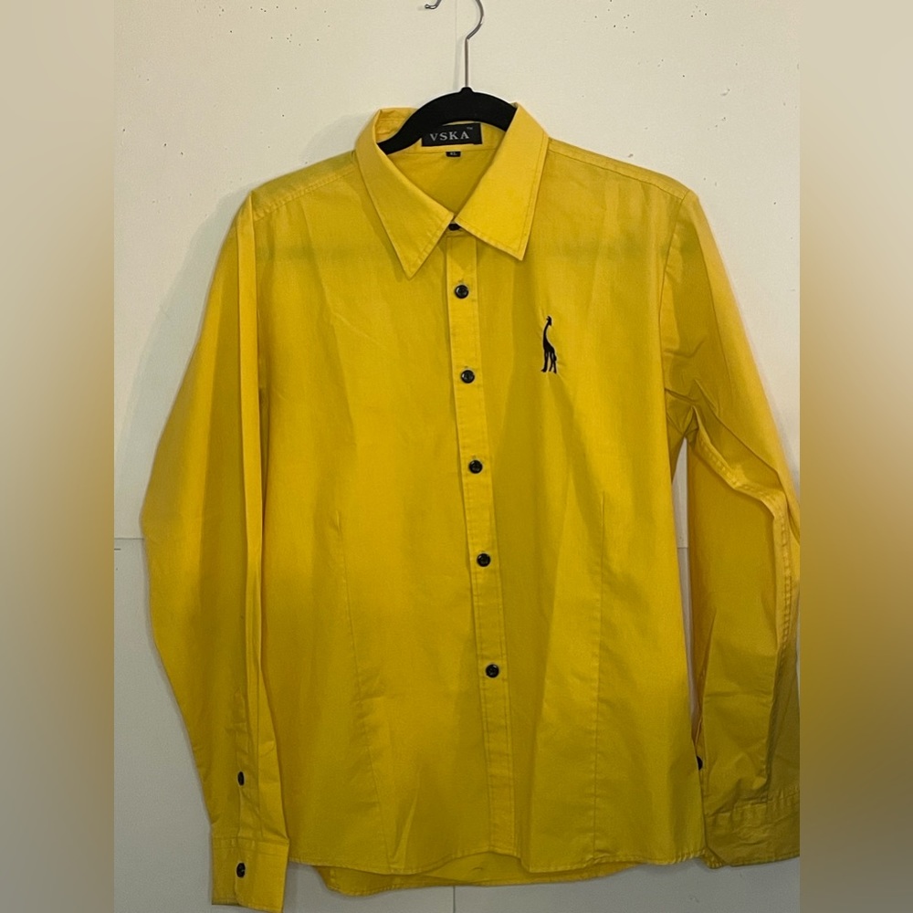 VSKA Long sleeve fitted Mens Shirt XL